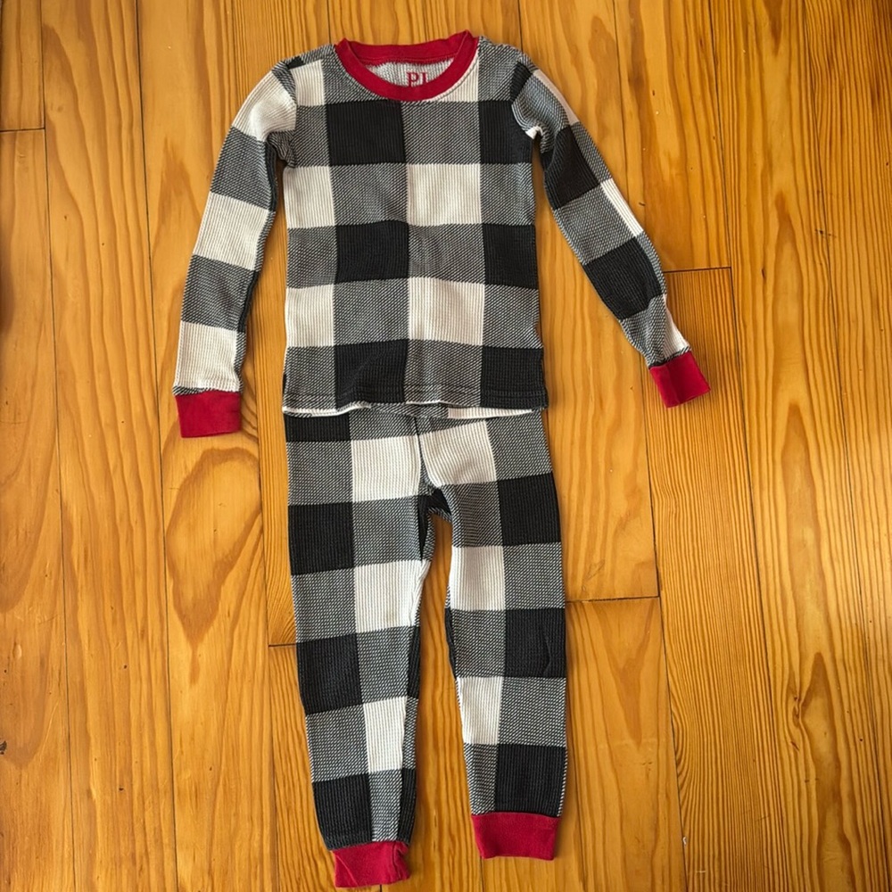 The Children's Place Checkered Thermal Toddler Pajama Set